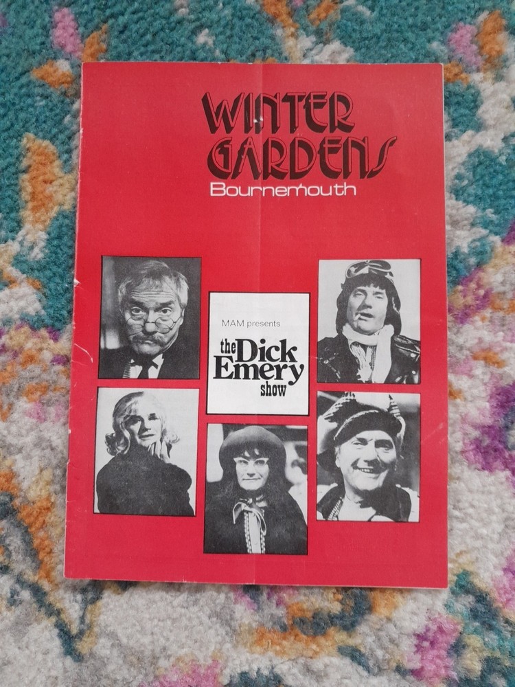 Dick Emery Show  Programme Winter Gardens Bournemouth 1973