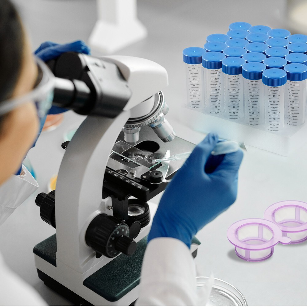 50Pcs Cell Strainers, 40/70/100μm, Individual Package