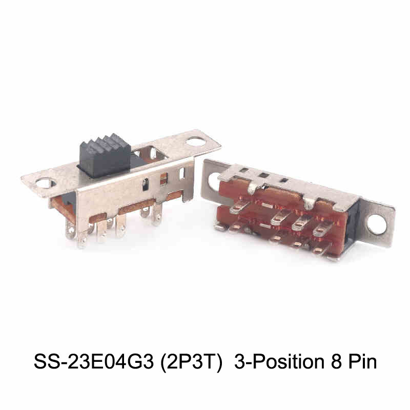 Mini Miniature Slide Switch On/Off 2P3T 2P2T 2-Position 3-Position Toggle Switch
