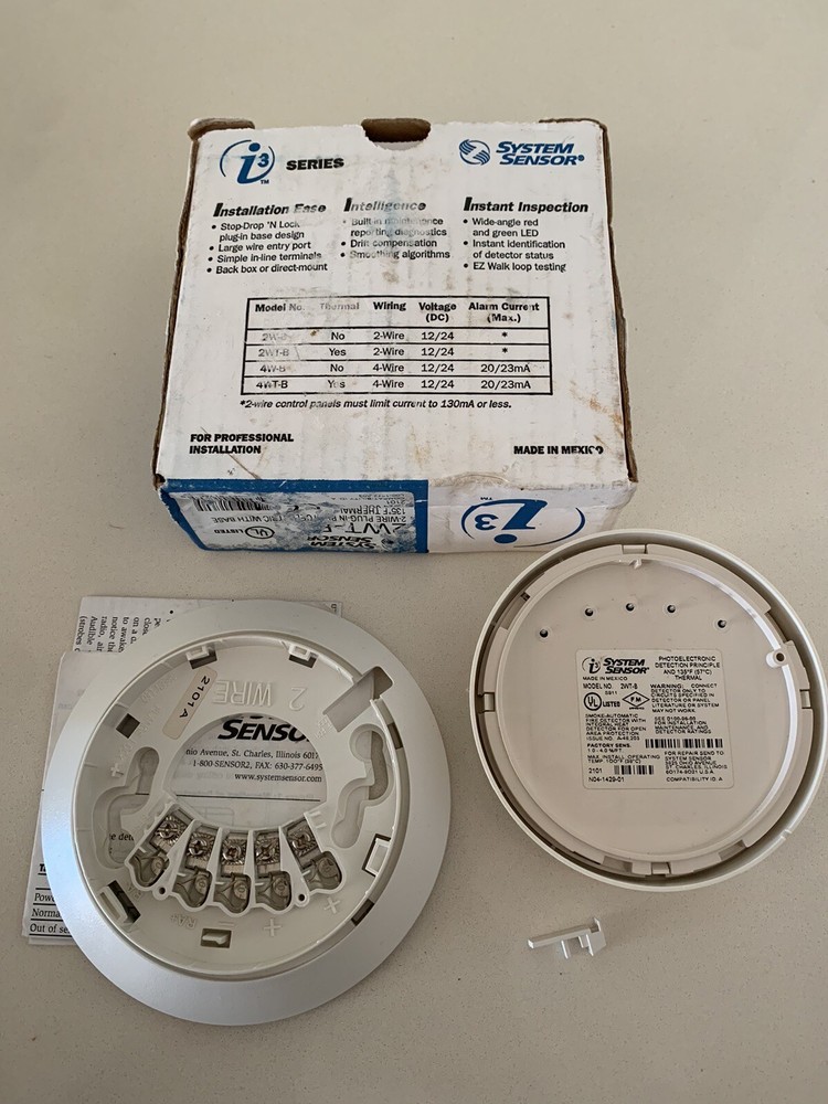 System Sensor 2WT-B i3 Series 2-wire Photoelectric Smoke Detector