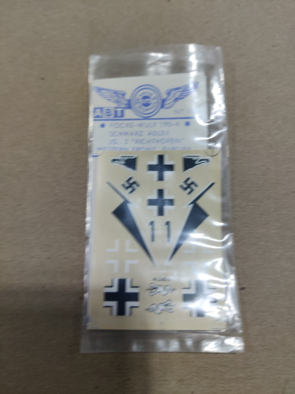 Focke-Wulf Fw190A Schwarz Adler from JG 2 Richthofen Western Front by ABT - 1/72