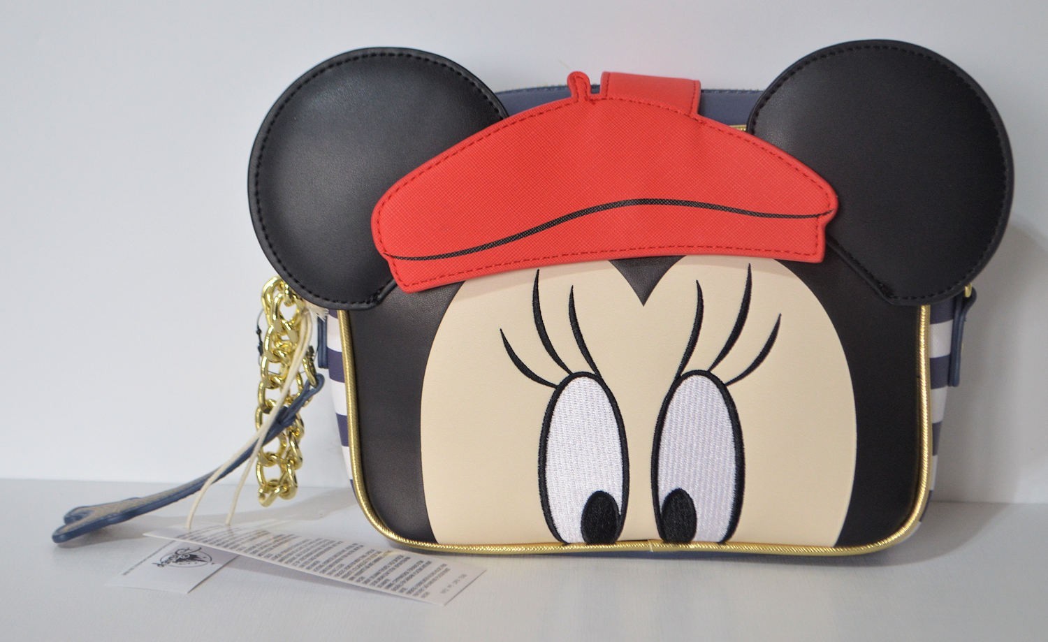 Disney Parks Epcot France Mademoiselle Minnie Mouse Loungefly Wristlet Crossbody
