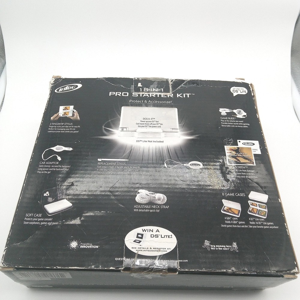 Intec Nintendo DS Lite 18 In 1 Starter Kit Missing Items READ