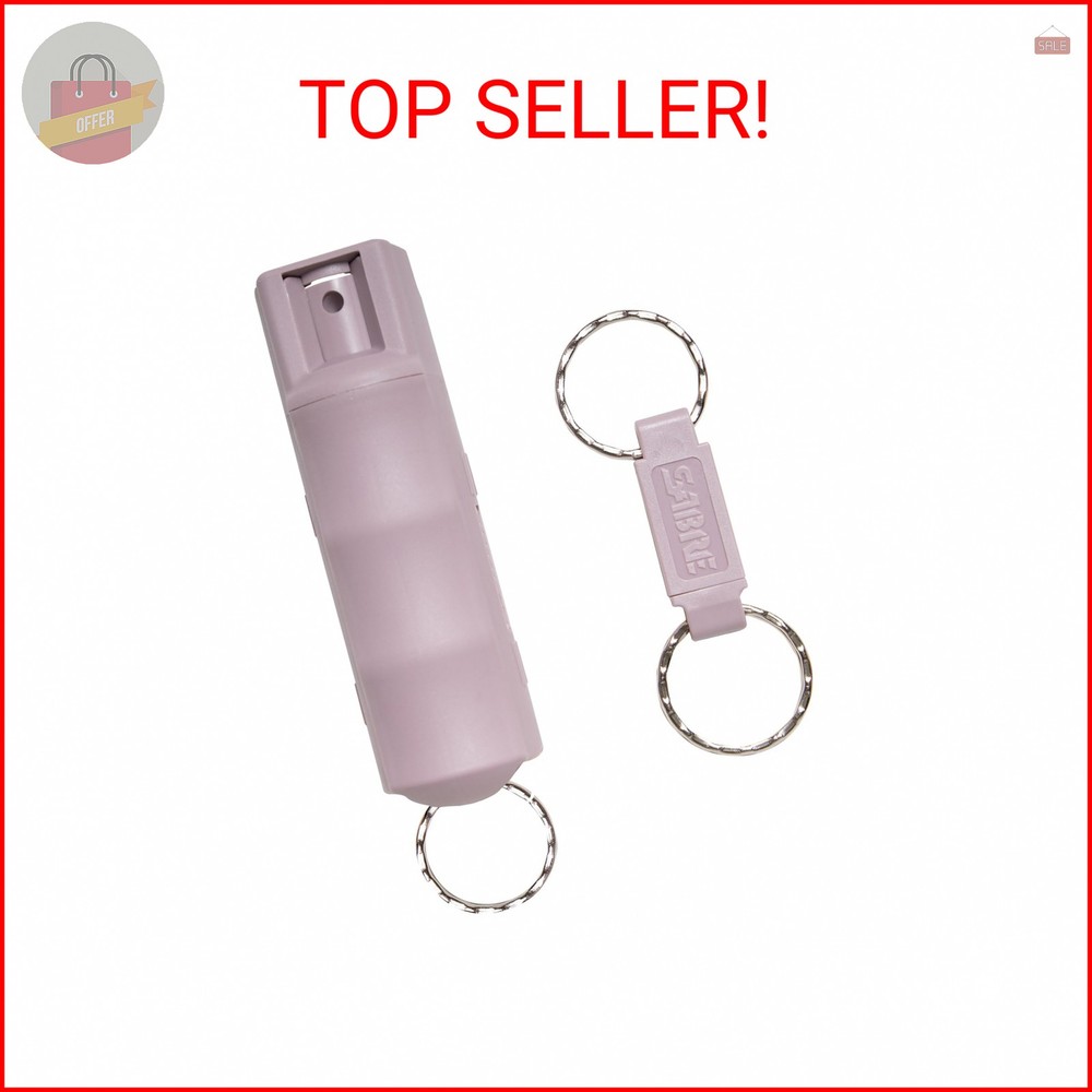 Sabre Red Keychain Pepper Spray Dust Hardcase with Quick Release Key Ring