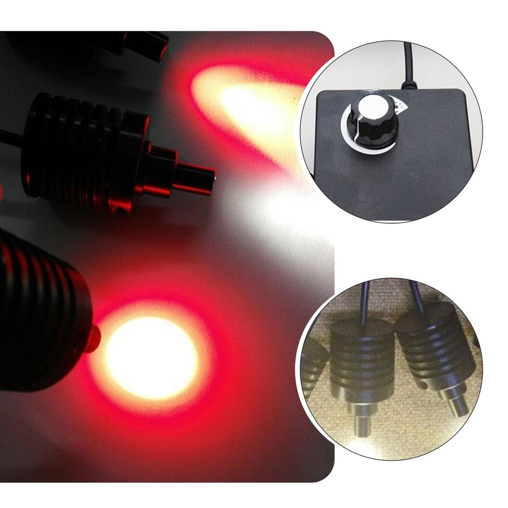 Adjustable LED Coaxial Light Source Microscope Spot Lamp Brightness 90V-240Vtiw