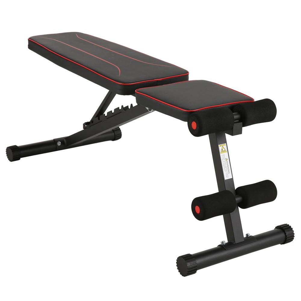 Adjustable Foldable Exercise Weight Bench Workout Bench Gym w/Adjustable Backres