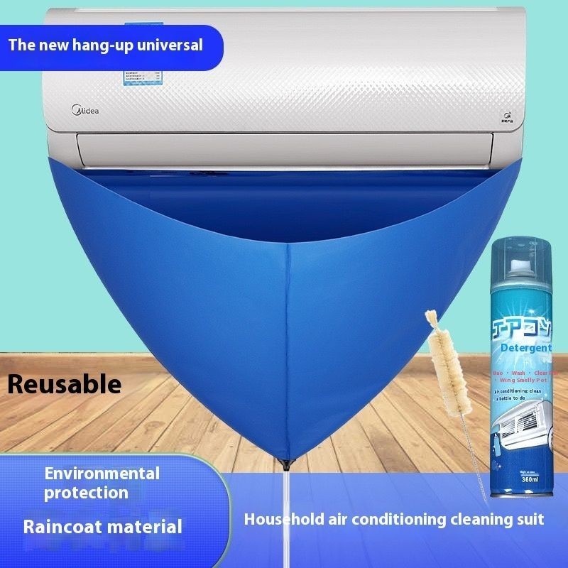 Mini Split AC Cleaning Bag Kit with Drain Hose, Reusable Mini Split Cleaning Bag
