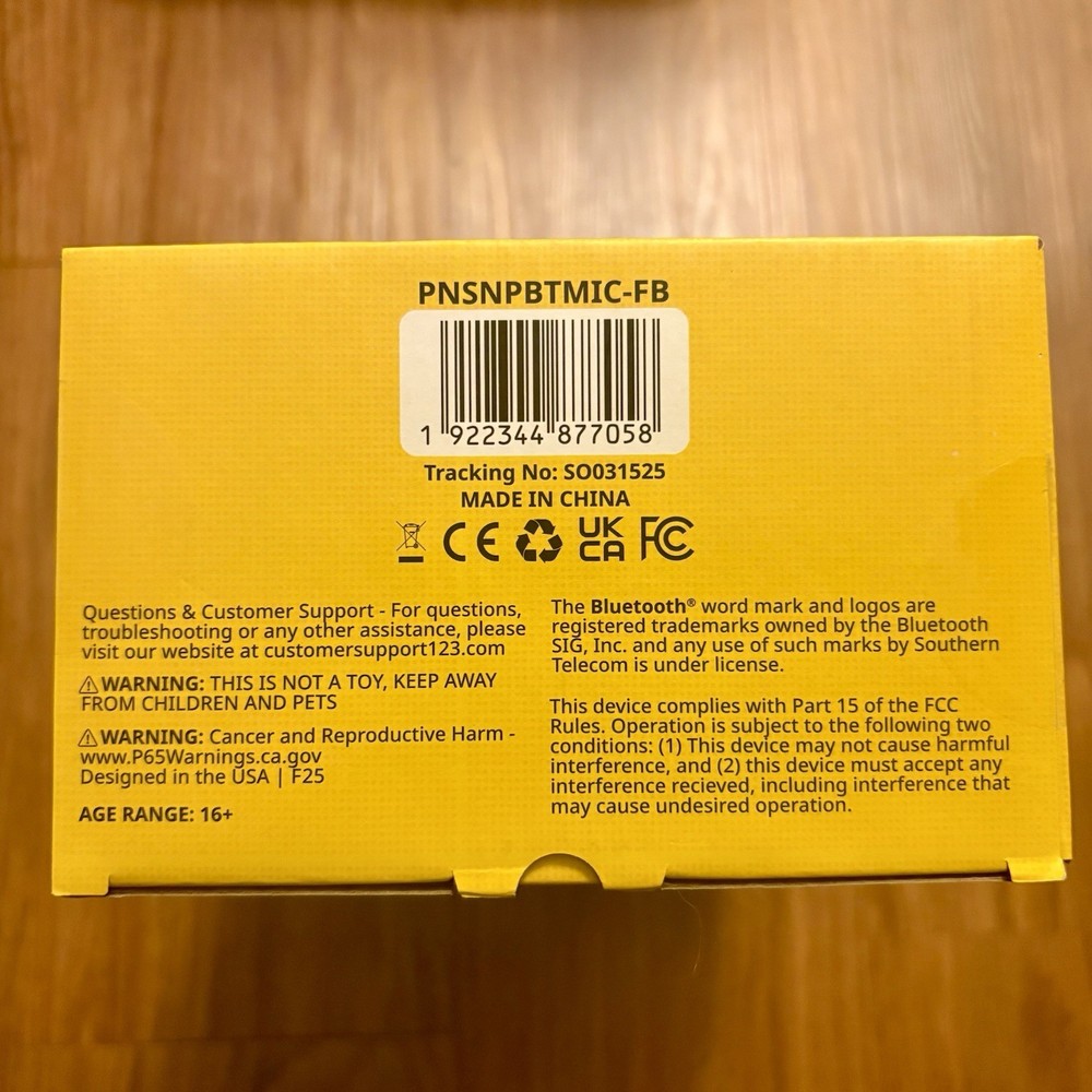 Peanuts Snoopy Karaoke Microphone 2025 Wireless Speaker Bluetooth New Sealed!