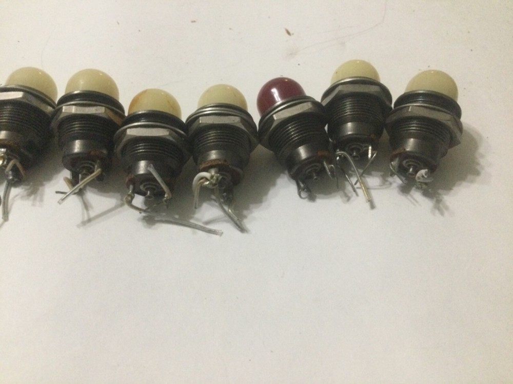 10 Vintage Indicator Panel Lights for Ampex, Altec and RCA Pannels.