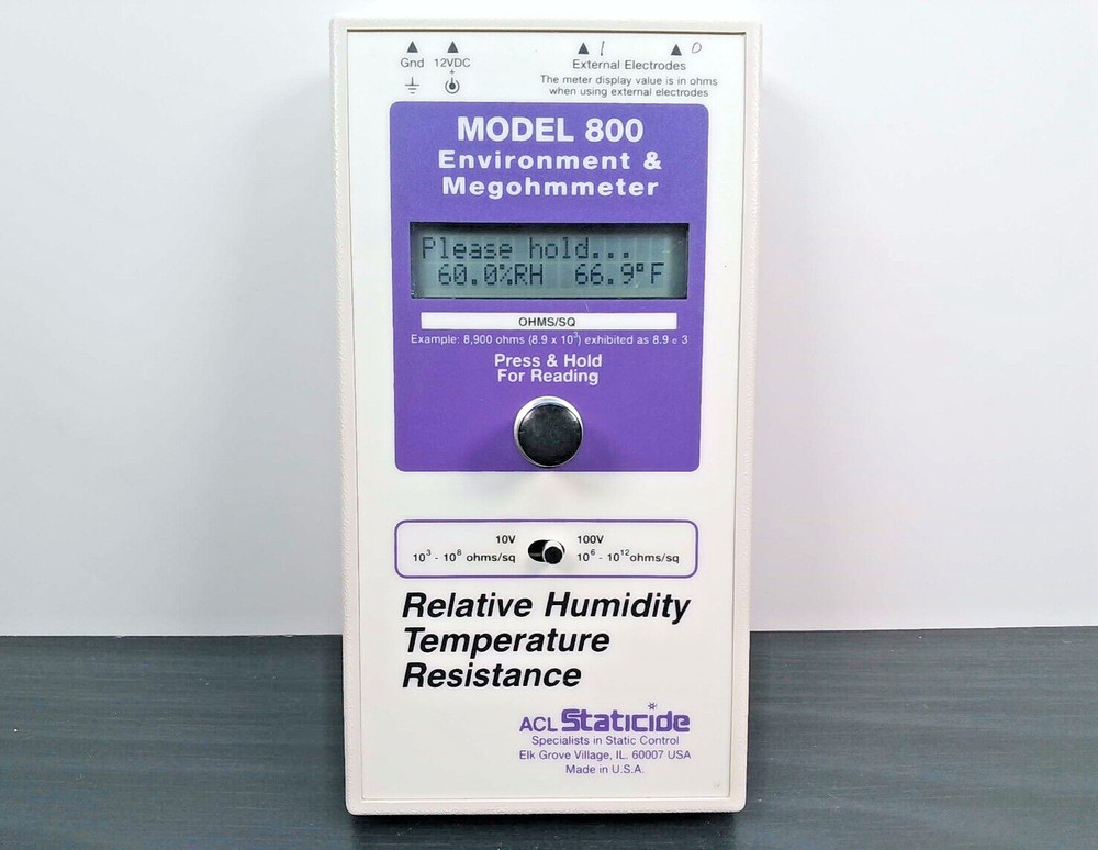 ACL Staticide - Model 800 - Environment & Megohmmeter - Controller Only - See D