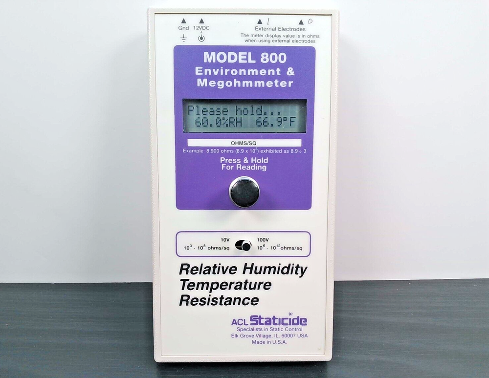ACL Staticide - Model 800 - Environment & Megohmmeter - Controller Only - See D