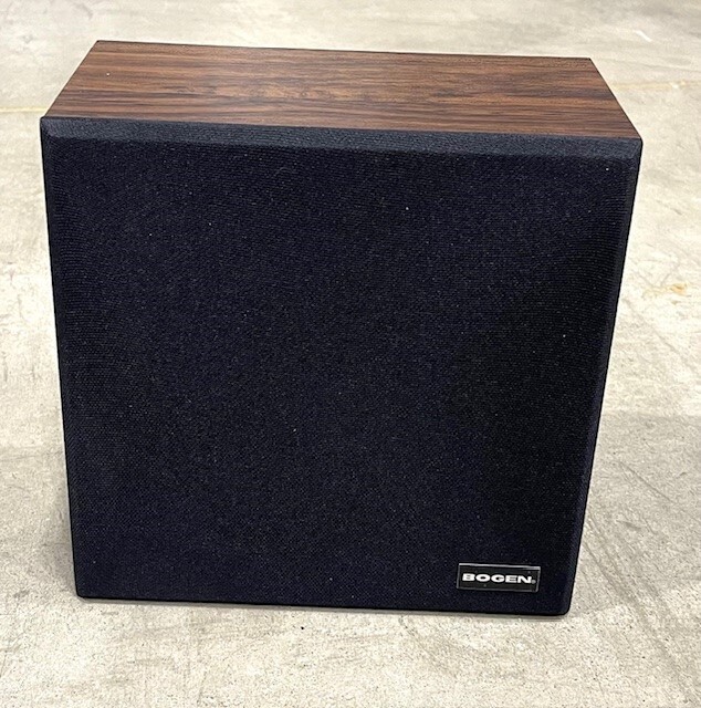Bogen WBS8T725 8" Wall Speaker 4 pack in walnut look