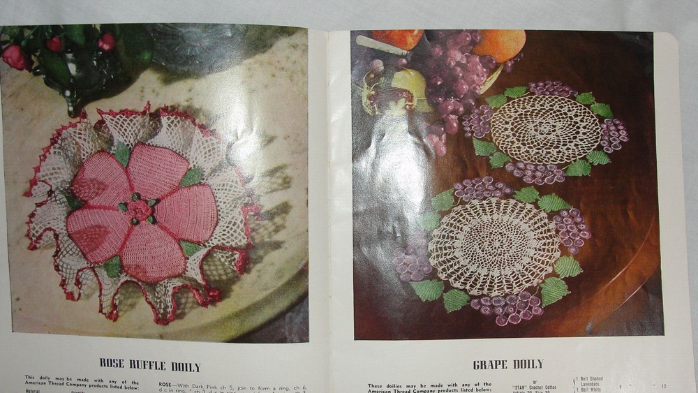 AMERICAN THREAD CO. CRAFT BOOK "DOILY BOUQUET" NO. 71