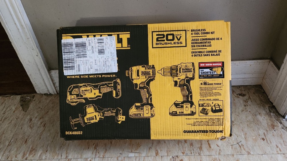 DEWALT 20V MAX Atomic 4 Tool Combo Kit - DCK486D2