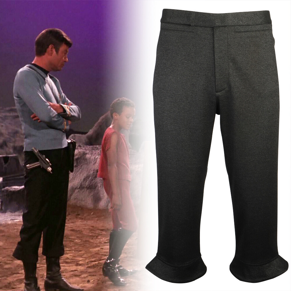 The Original Series Men Kirk Spock Pants Starfleet Uniform Pant TOS Costumes