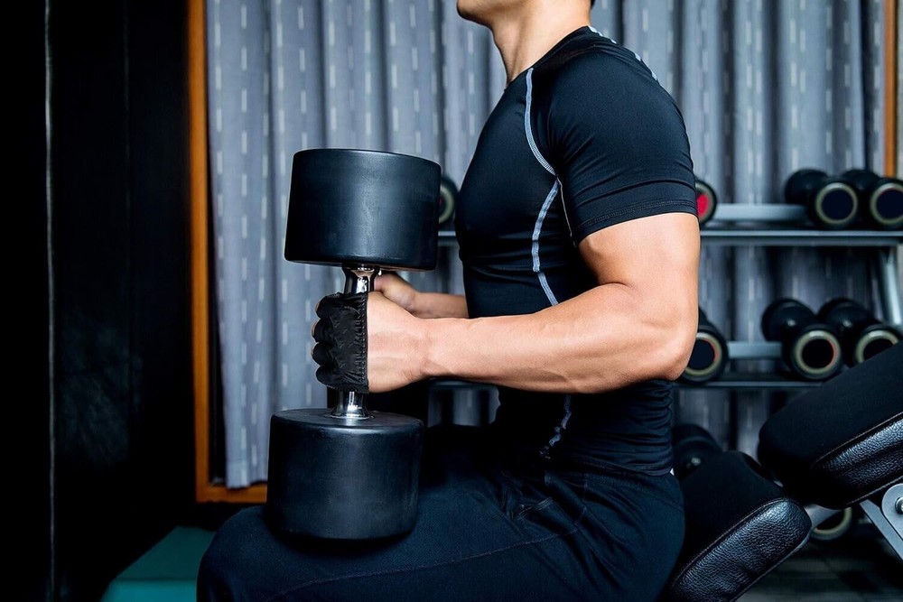 Workout, Pull Ups, Rowin Fabric Exercise Gloves for Heavy Weight Training