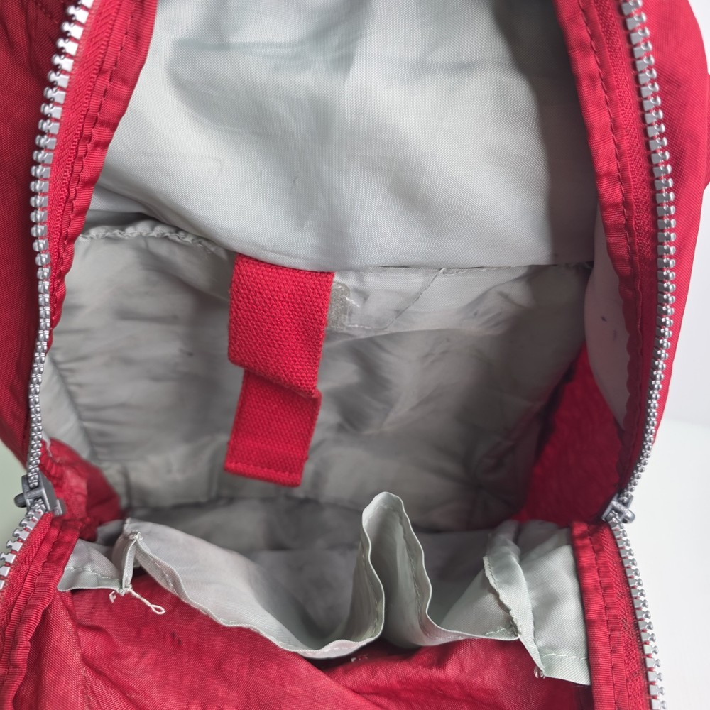 Kipling Seoul Backpack Multiple Pockets Red 16" x 13" - READ