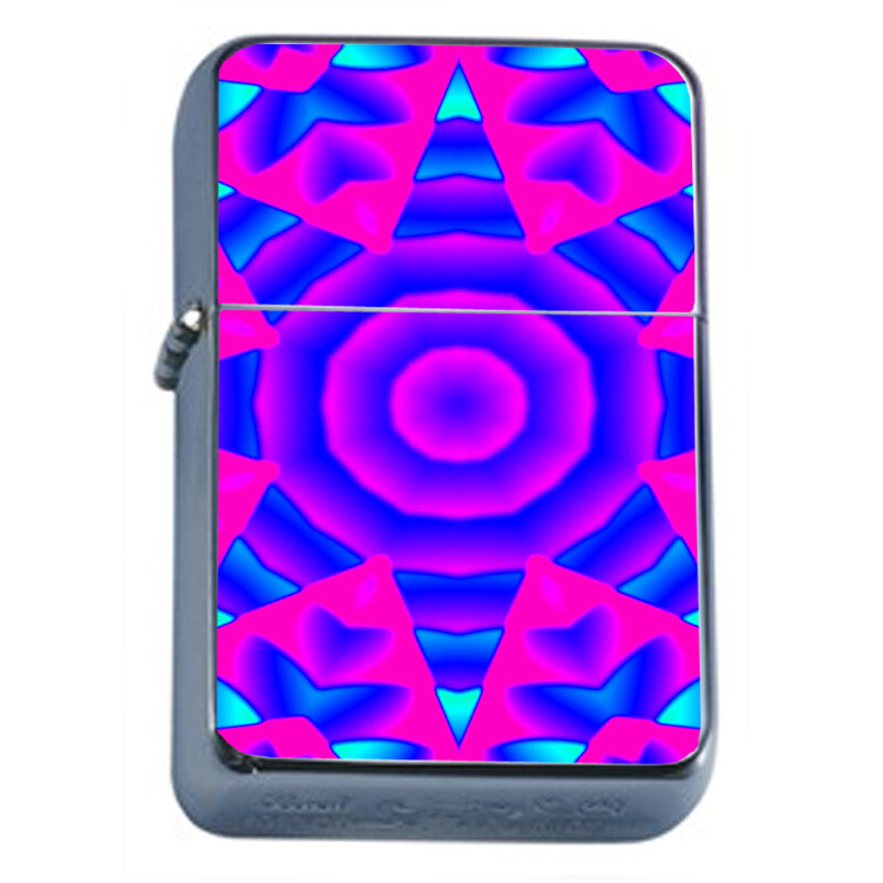Trippy Art Em7 Flip Top Oil Lighter Windproof
