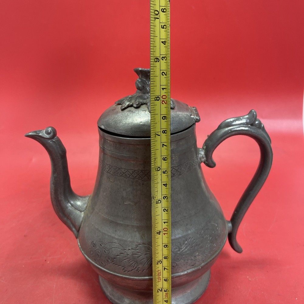 Antique Britannia Metal Tea Pot