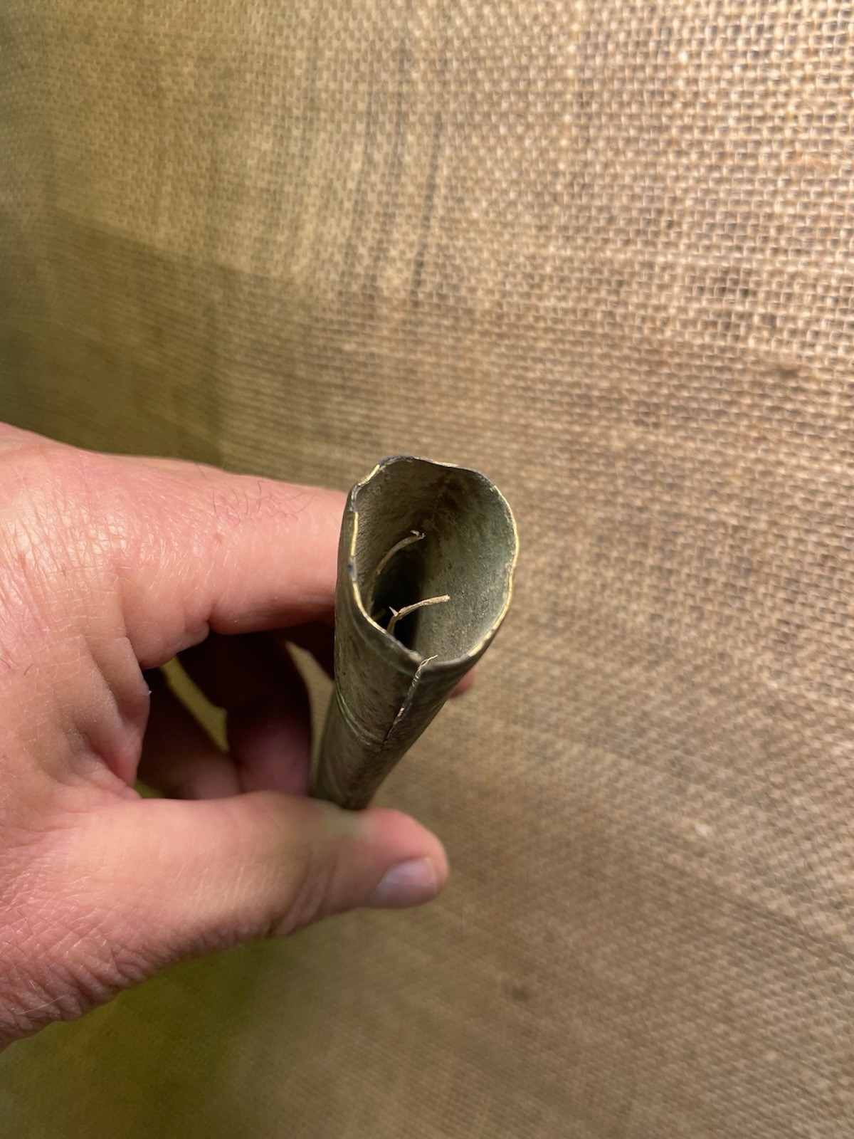 Dug Civil War Brass Foot Officers Or Staff Officers Sword Drag Heavily Used Worn