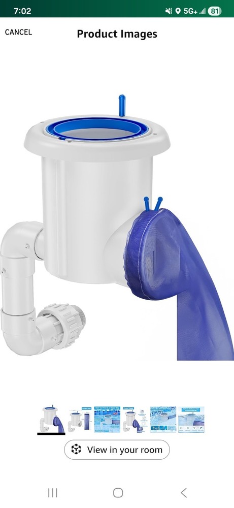 Automatic Pool Skimmer and Cleaner for Inground Pools