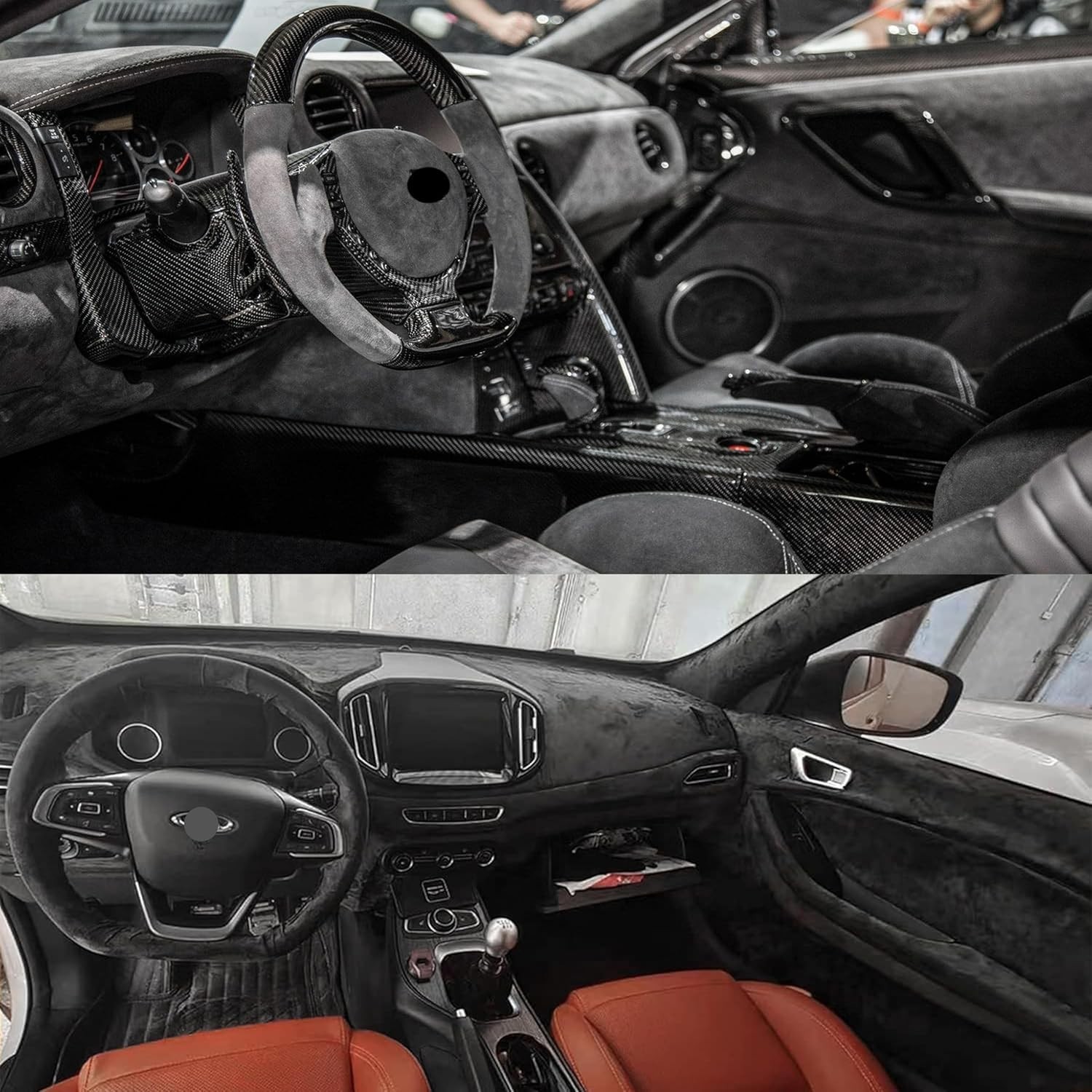 Alcantara self adhesive car wrap