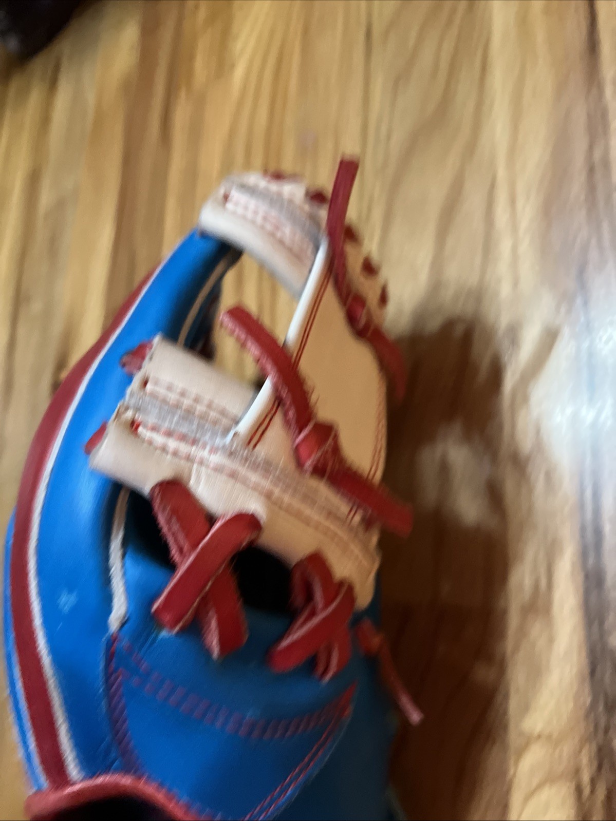 S3 Custom Baseball Glove – Red, White & Blue | 11.25” (Gently Used) 100% LEATHER