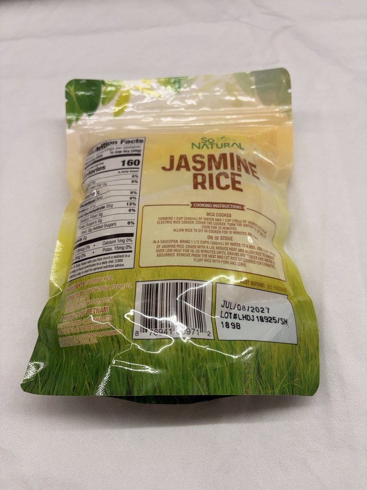 So Natural Jasmine Rice 16 Oz