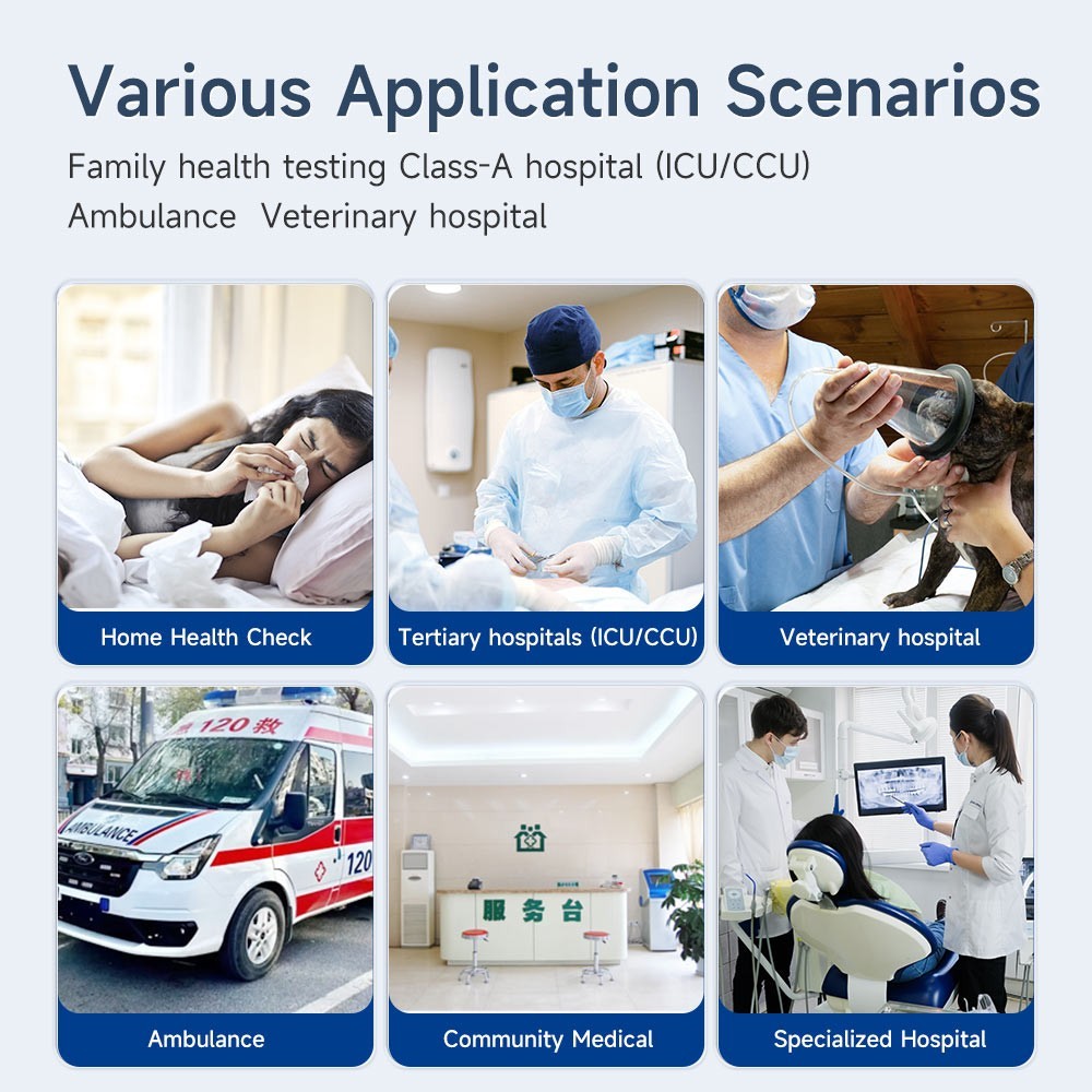 Multi-parameter Patient Monitor Vital Signs Monitor ECG/NIBP/TEMP/RESP/SPO2/PR