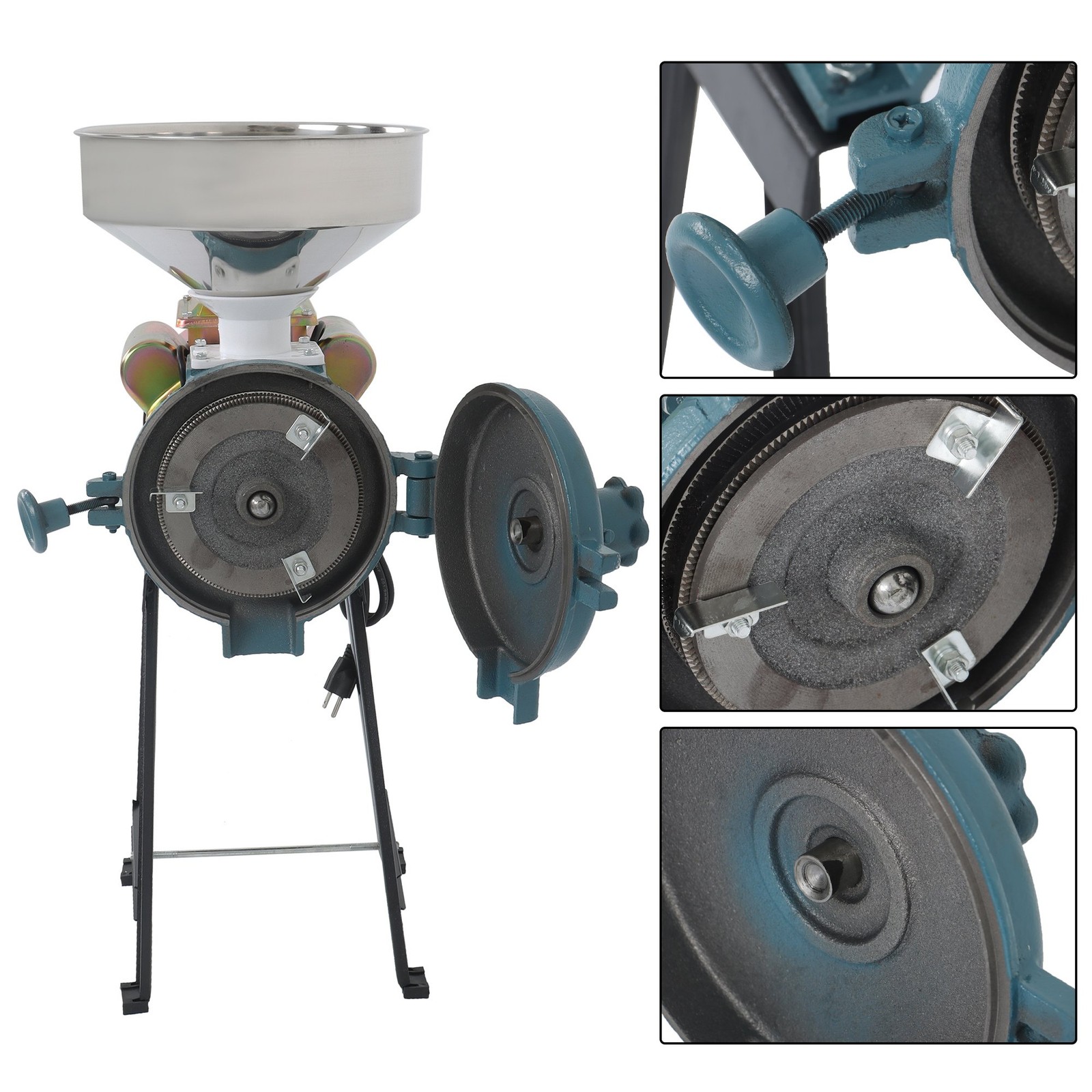 110V Electric Grinder Grain Mill Corn Wheat Feed Flour Cereal Grain Mills 3000W