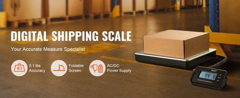 SucceBuy 440lbs Digital Shipping Scale with Timer Tare Function HD LCD Screen...