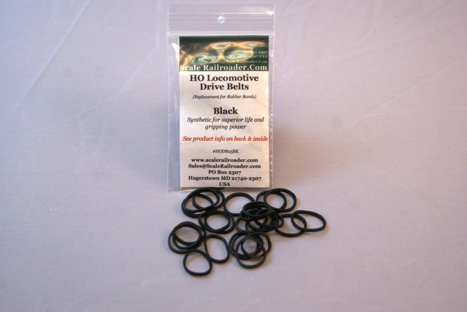 HO Drive Belt Rubber Band 25 Black! Hi-F Hustler RDC Plow F3 F7 GP9 ATH90101