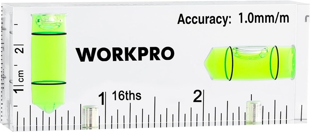 WORKPRO Small Level, 3 Inch Mini Level Tool Magnetic Level w/2 Different Bubbles