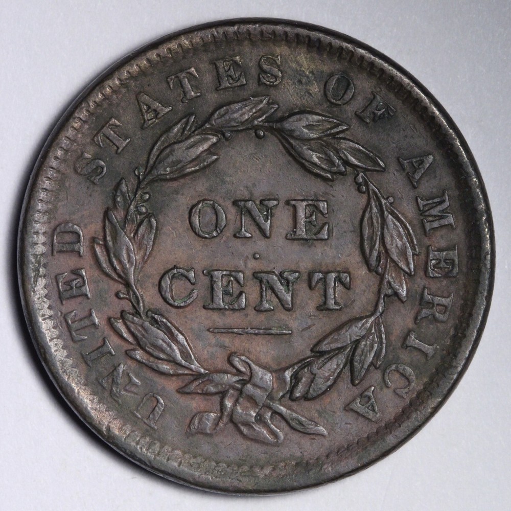 1838 Coronet Head Large Cent CHOICE AU E131 DABN