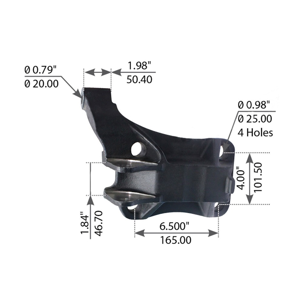 U-BOLT BOTTOM PLATE RH