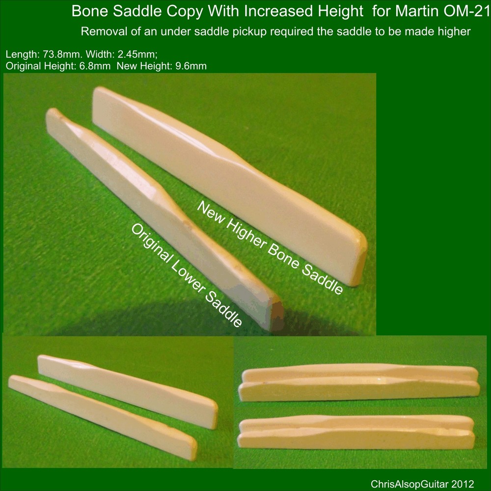 Martin Style Bone Guitar Saddle, You give specification. PS015