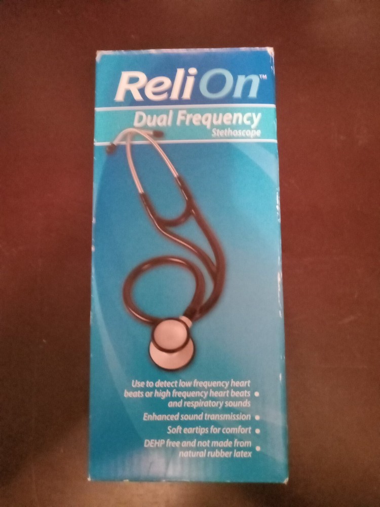 Relion Dual Frequency Stethoscope New Open Box Open Package Never Used