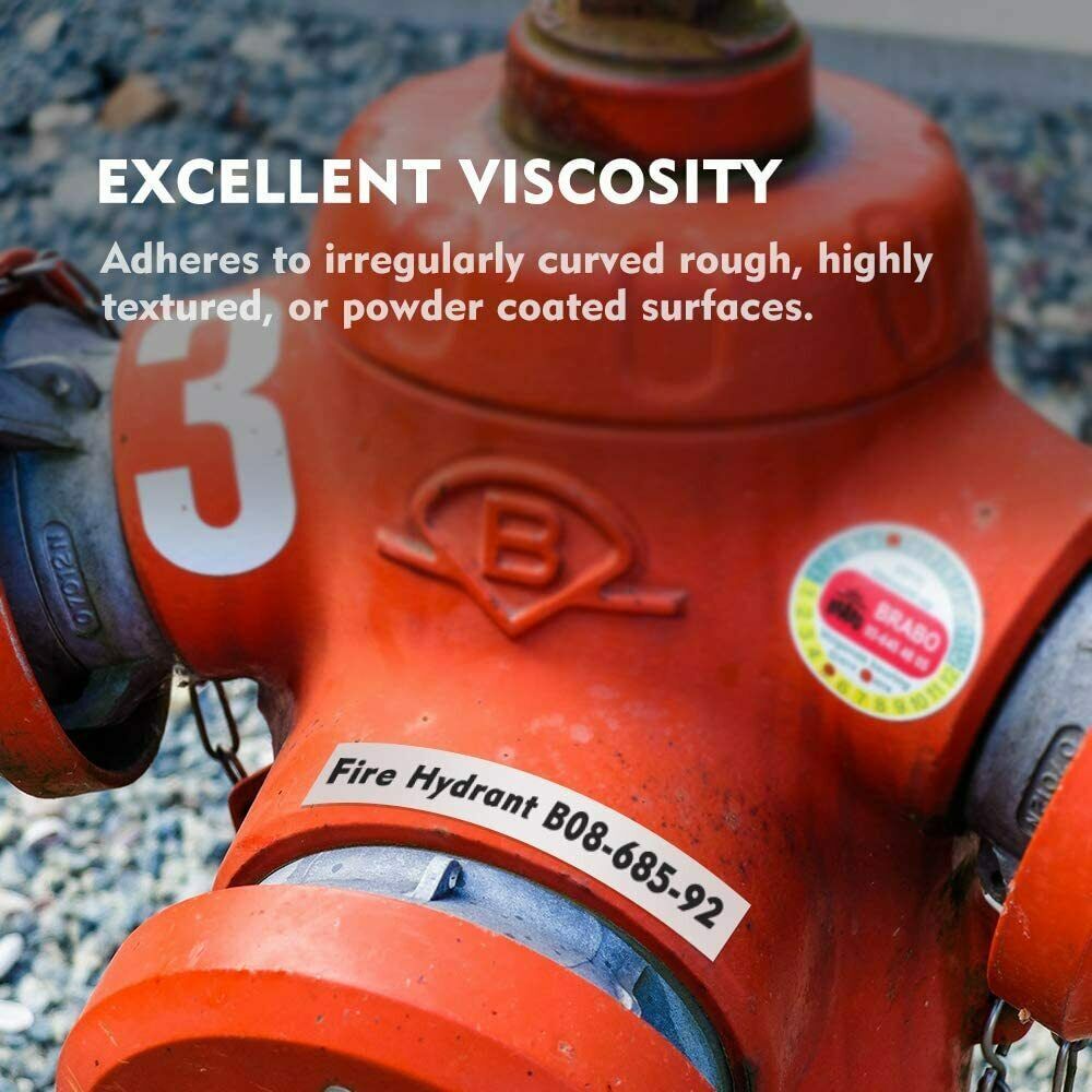 10 Compatible Brady BMP21-PLUS M21-500-499 Nylon Cloth Label Tape Cartridge 1/2"