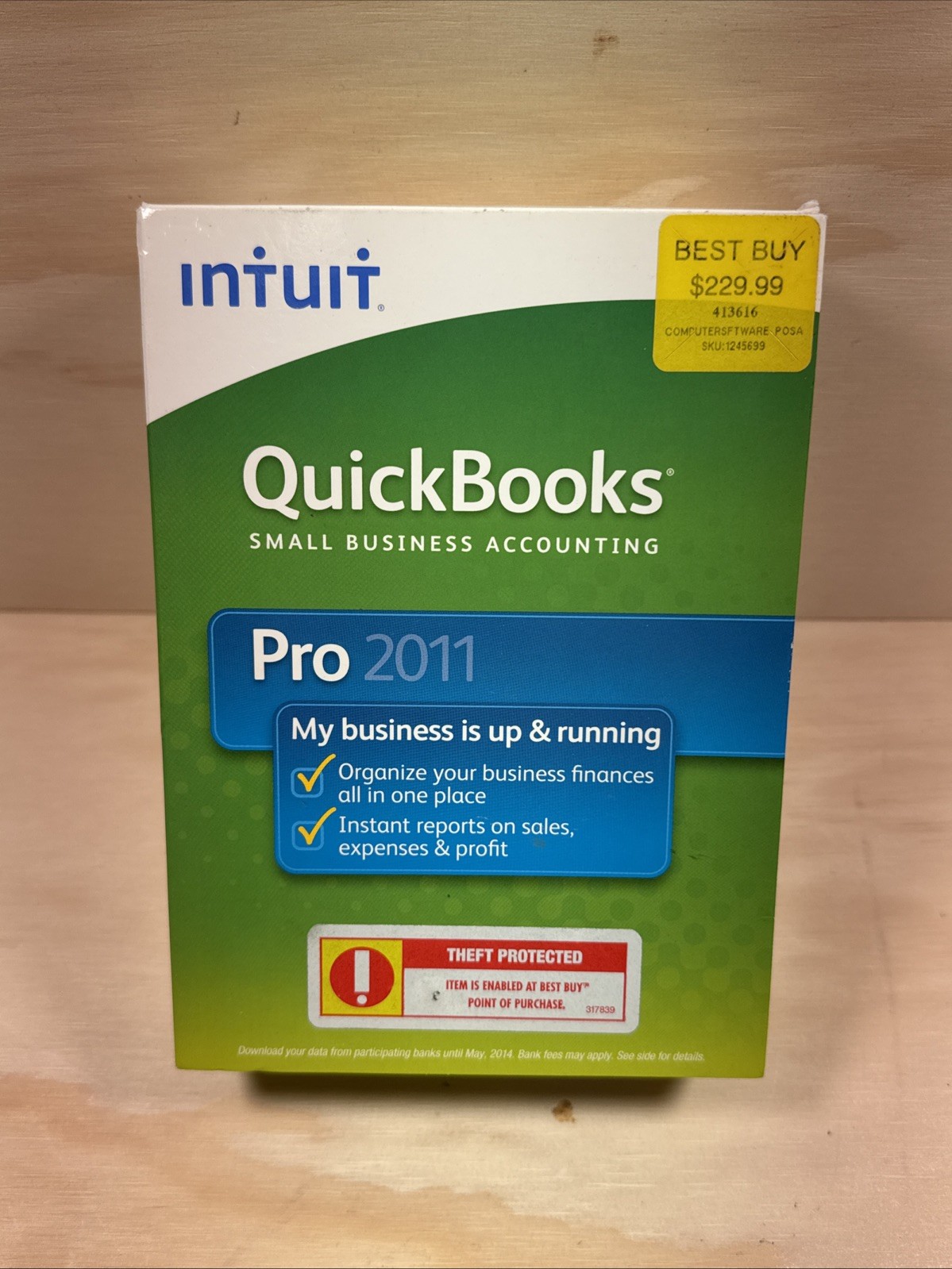 Intuit Quickbooks Pro 2011 For Windows  Full Retail US Version -Lifetime License