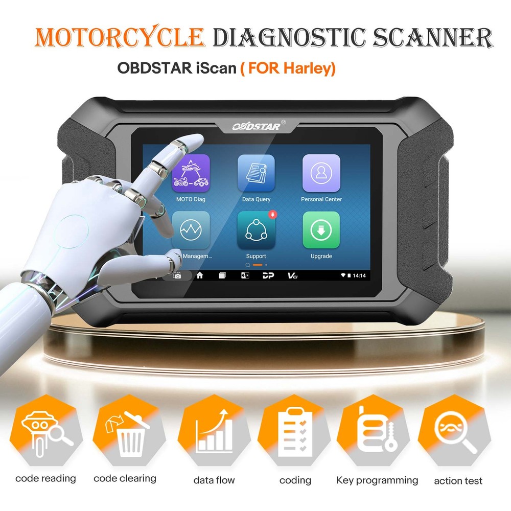 OBDSTAR iScan for Harley Davidson Motorcycle Diagnostic Scanner Tool Coding US