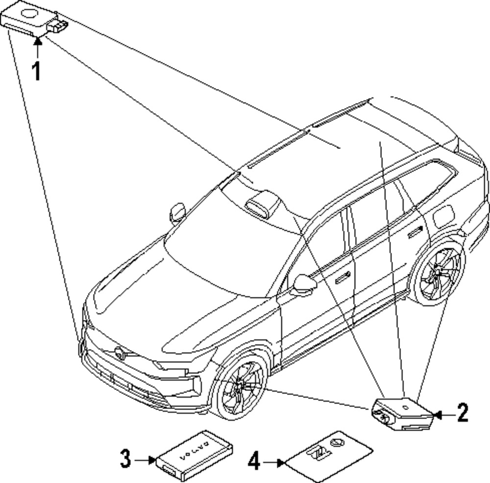 Genuine Volvo Keyless Entry Keypad 32449191