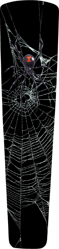 Black Widow Spider Web Dash Panel Insert. 21+ Street Glide & 21+ Road Glide.