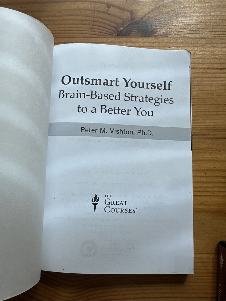 Great Courses 4 DVD Set & Guidebook - Outsmart Yourself