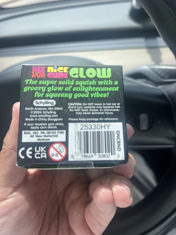 GREEN NEEDOH GLOW NICE CUBE! NEW! SUPER SOLID SQUISH!