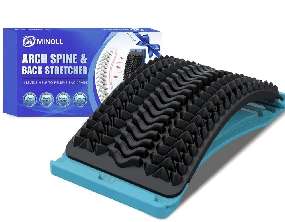 Back Stretcher for Lower Back Pain Relief, Multiple Level Adjustable Arch Lum...