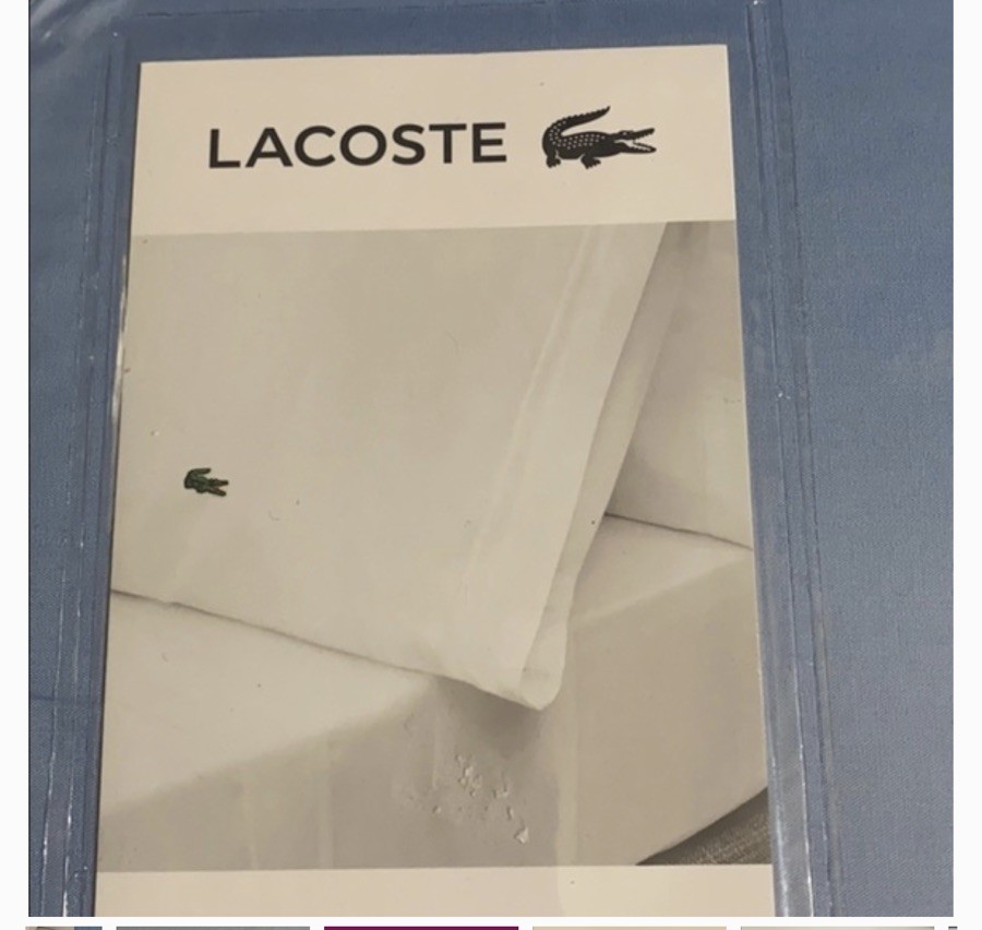 Lacoste Twin Sheets Blue