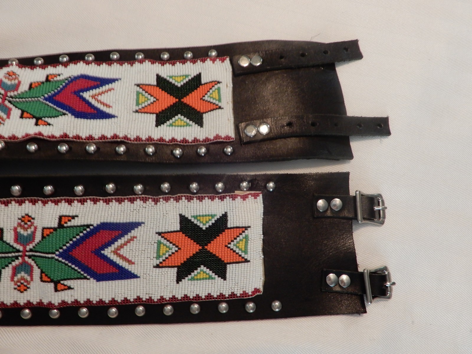 Native American Fully Beaded Ceremony Regalia Belt ~ Handmade by Charles Pratt