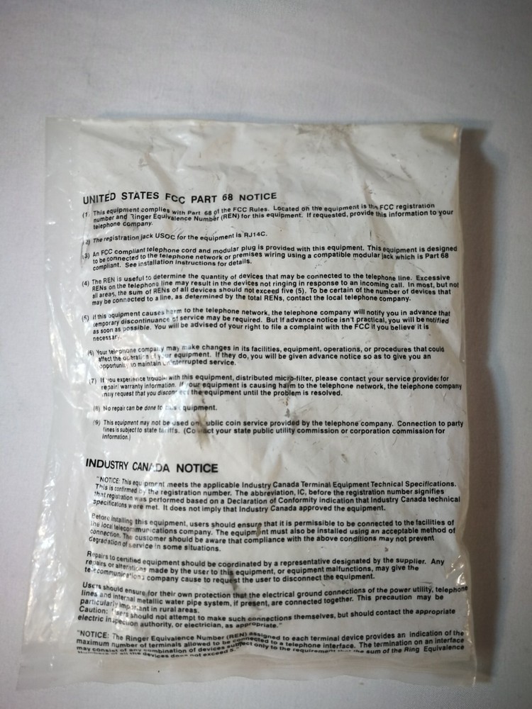 Corning phone line DSL filter CPS-C100-0A-CN