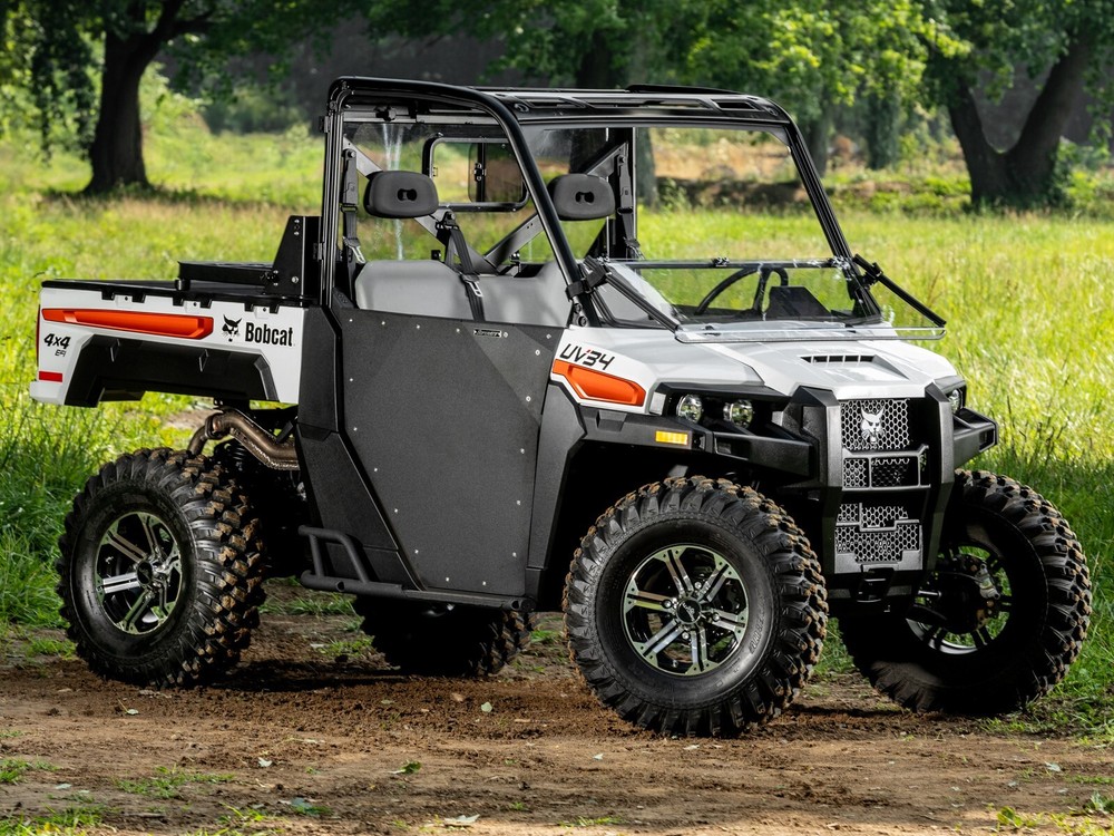 SuperATV Scratch Resistant Flip Down Windshield Bobcat UV34 -Clear