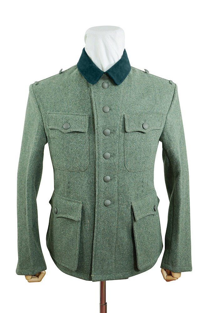 WW2 German M42 Modified Heer EM fieldgrey wool tunic Feldbluse